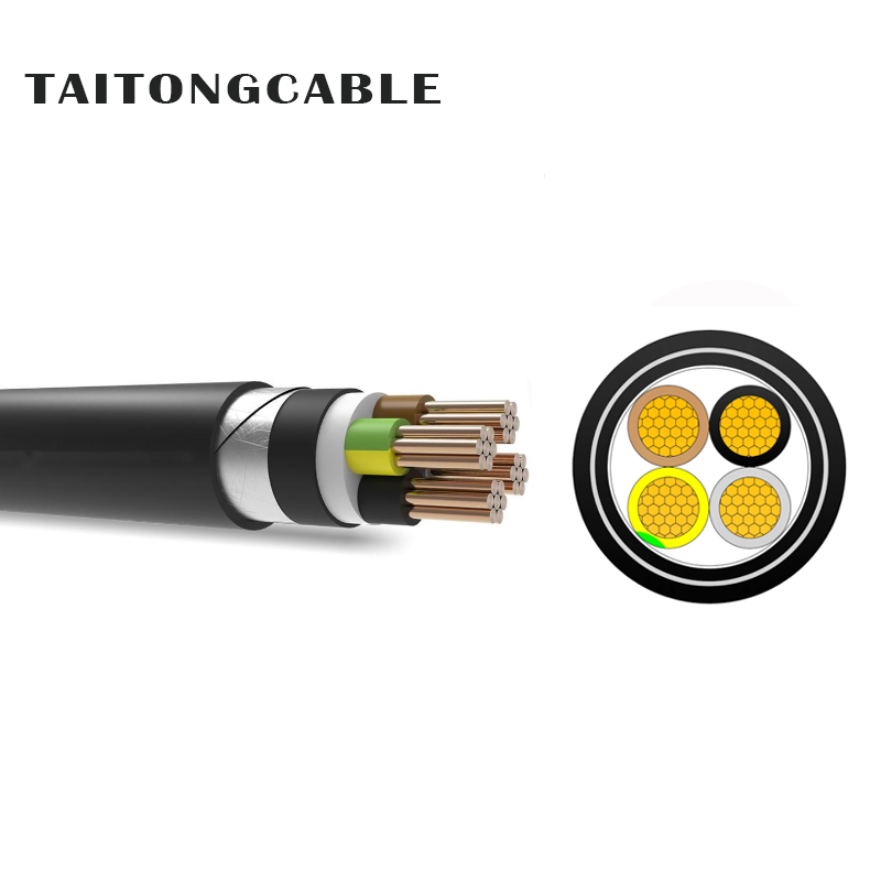 Cavi elettrici con guaina in PVC isolati XLPE armati con conduttore in rame a bassa tensione a 2-5 conduttori