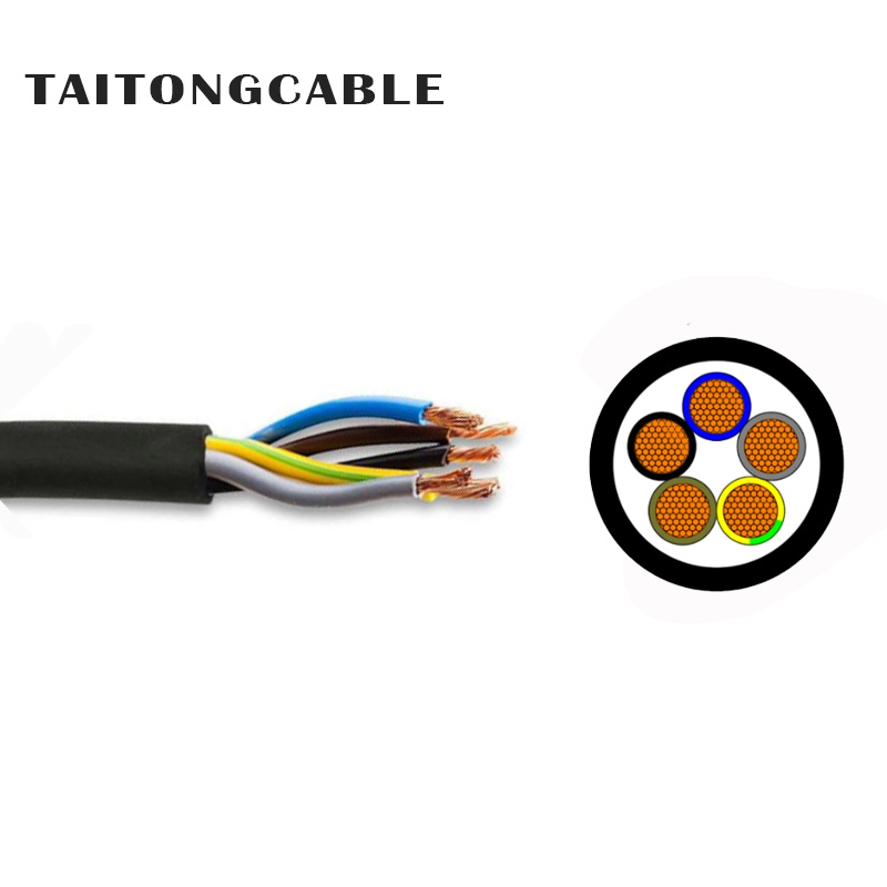 Cavi elettrici non armati con guaina in PVC isolati XLPE a bassa tensione a 2-5 conduttori in rame
