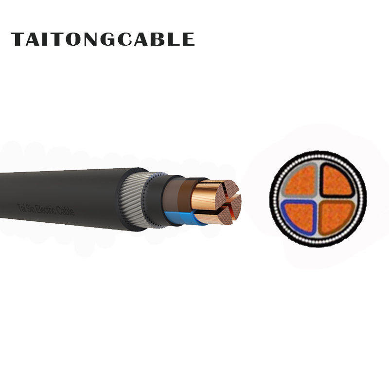 Cavi elettrici inguainati PE isolati PVC del conduttore di rame corazzato di bassa tensione 2-5-Core SWA
