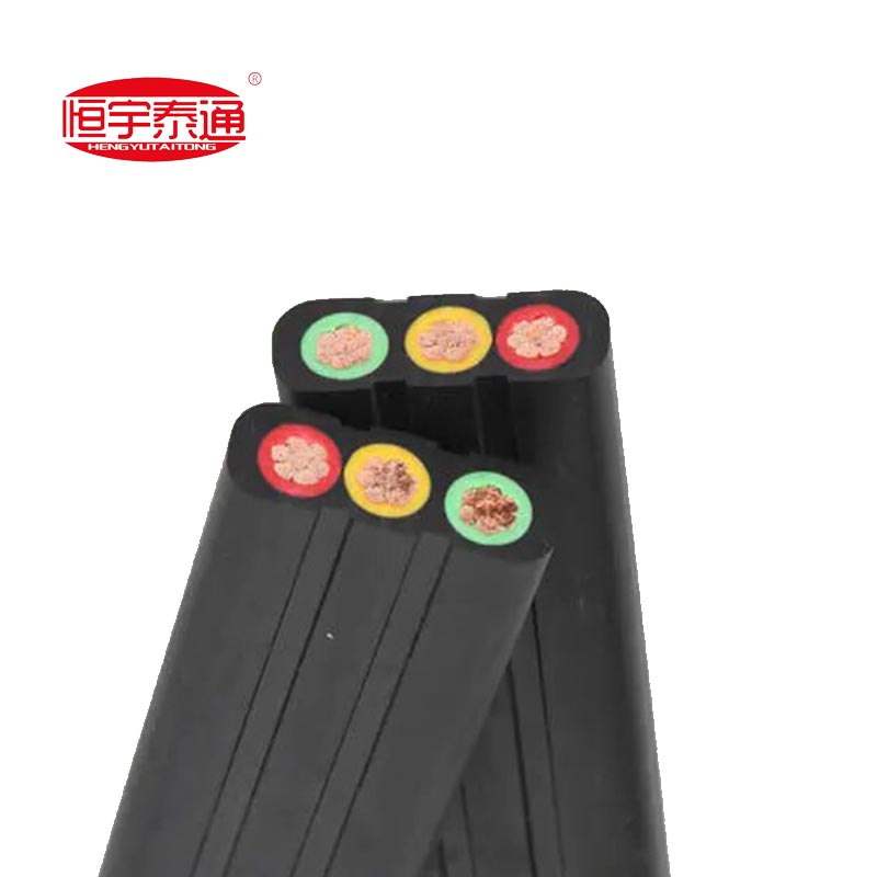 Cavo piatto con guaina in gomma speciale